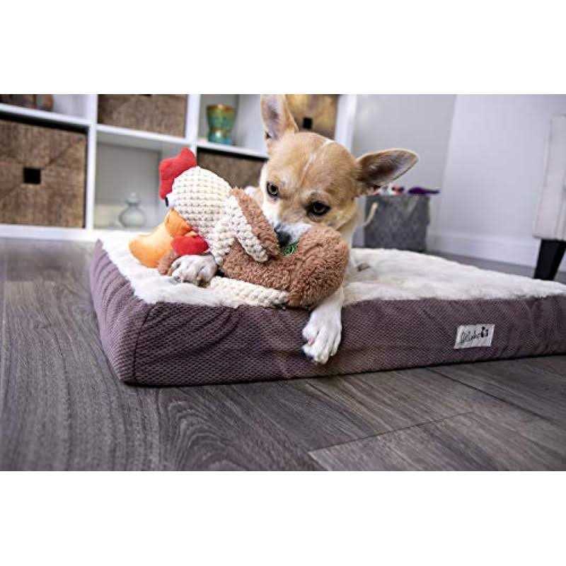 Real Bacon Flavored Tough Dog Bone Chew Toy L768440