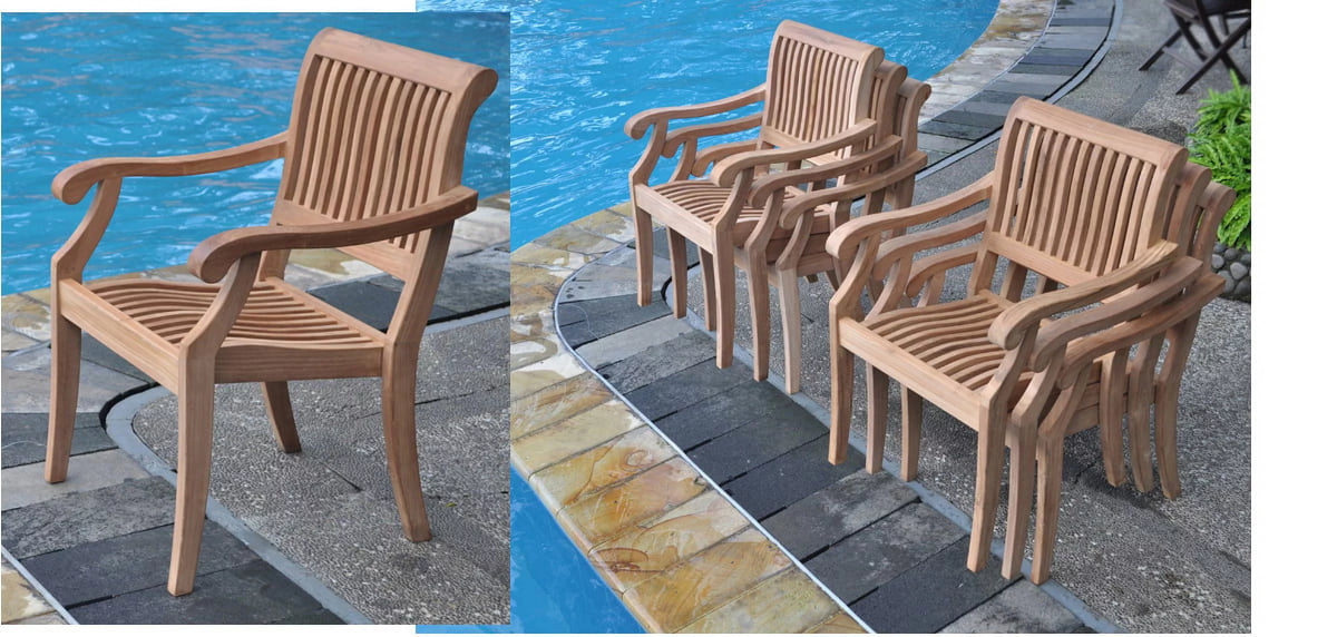 8 Seater 9 Pc Teak Dining Set S96384