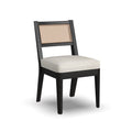 Black Mid-Century Wood Dining Chair E7611