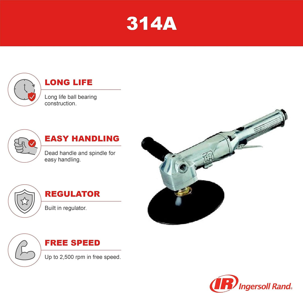 6” Orbital Air Dual-Action Sander, 10,000 RPM, Pack of 2 D8889