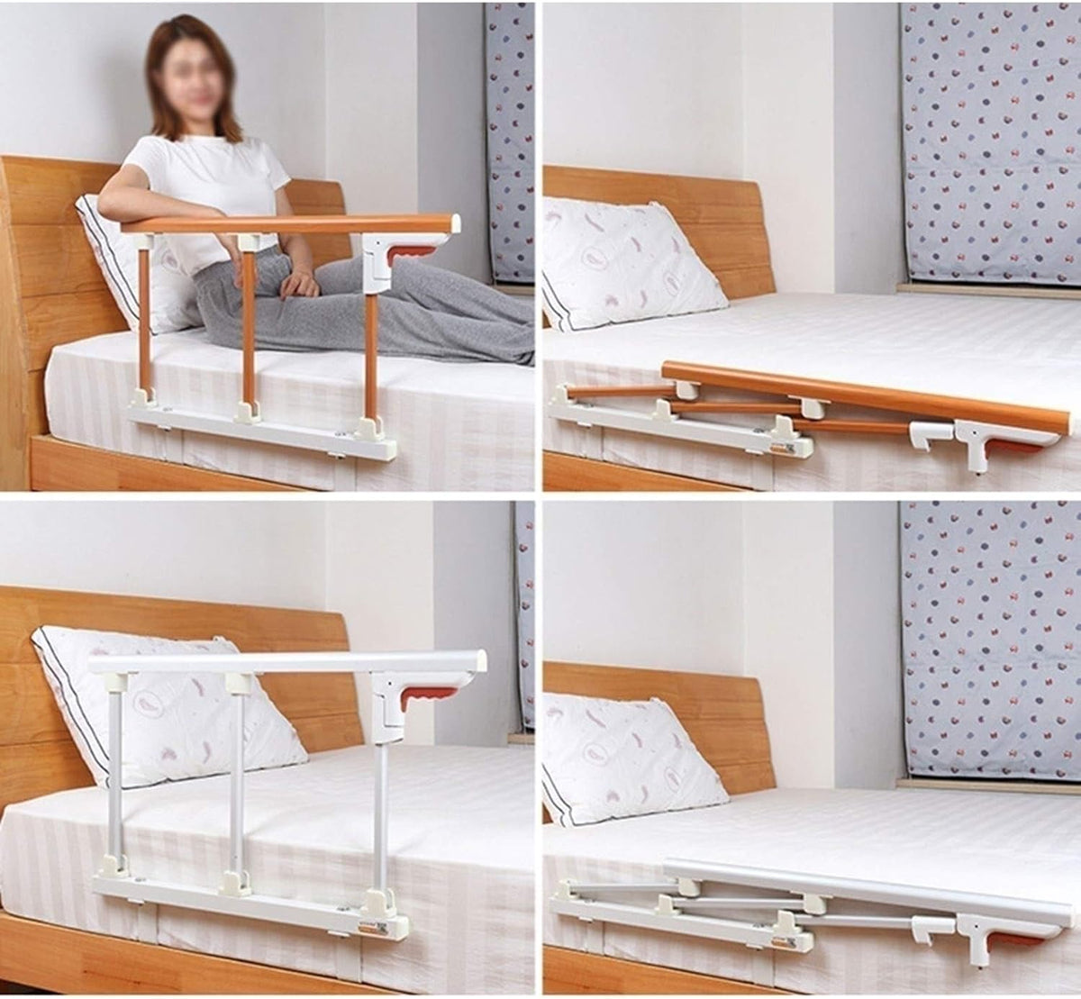 Safety Side Rail for Adults Kids Handicap Medical Bed Assisting Rails (95x40cm) M785894