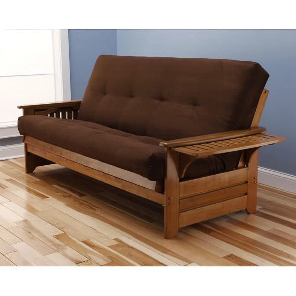 Light Brown Futon with Fabric Mattress L82970