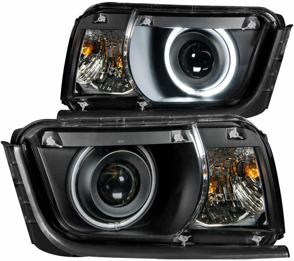 Projector Headlights with Halo Black CCFL O89513
