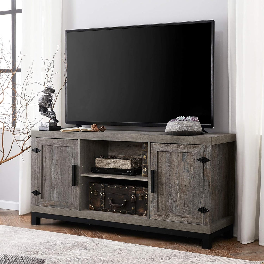 60 Inch Wood TV Stand with 6 Storages U96998