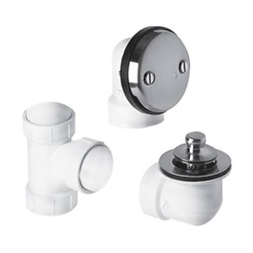 Tuscan Brass PVC Plumber&s Half Kit with Economy Lift & Turn Trim E43370