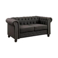 Gray Fabric Upholstered Loveseat J274