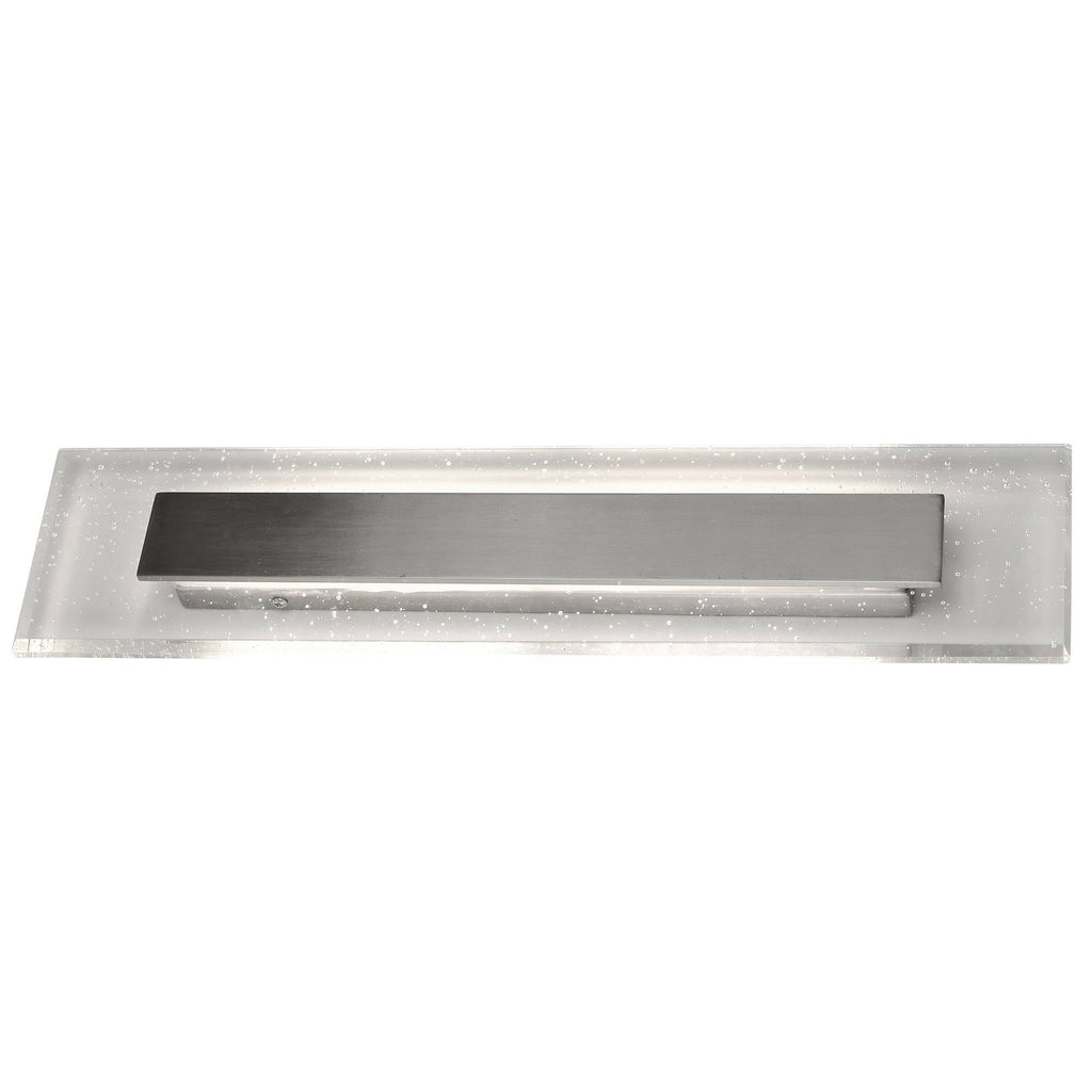 Nickel LED 1-Light Bath Bar with Seedy Crystal Z39863