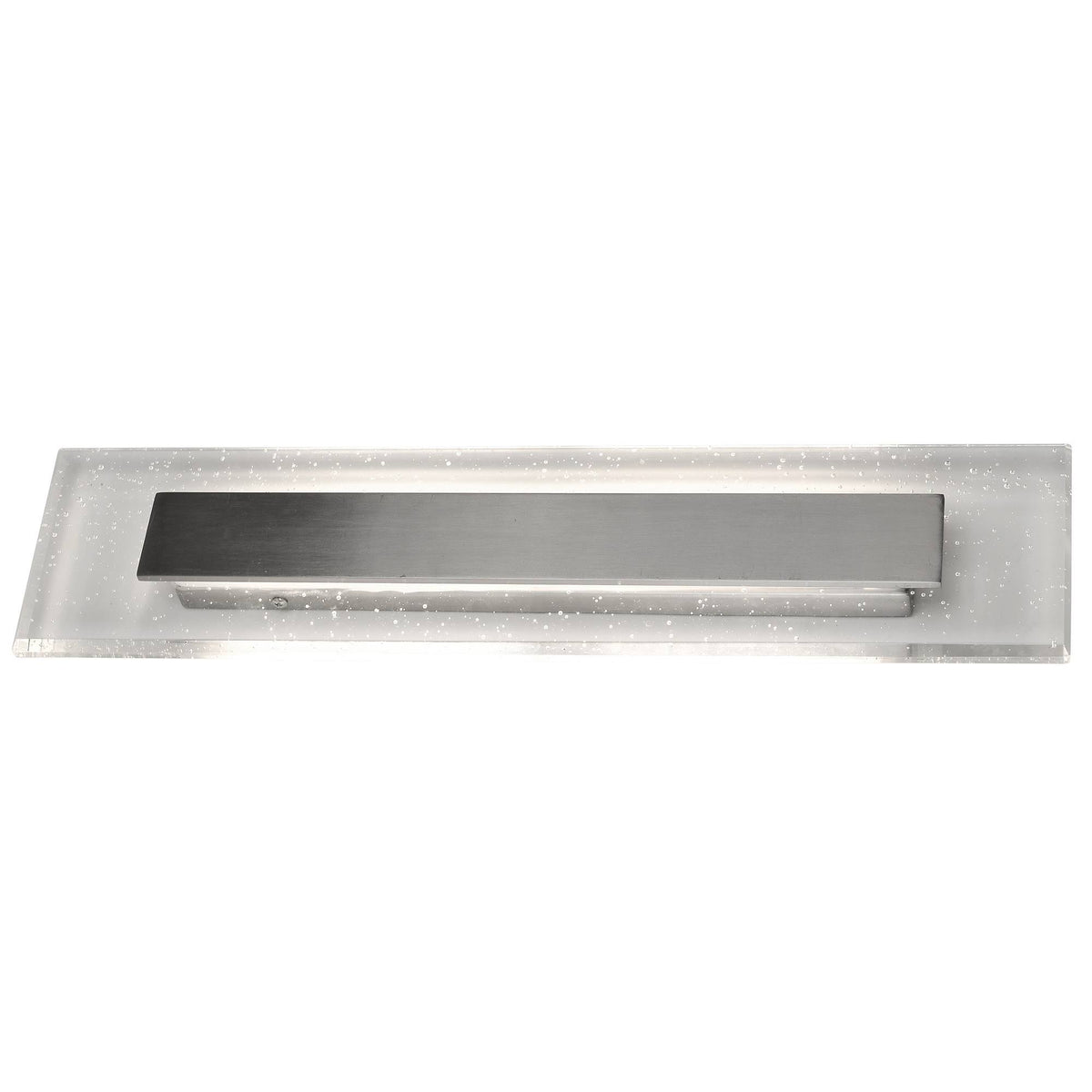 Nickel LED 1-Light Bath Bar with Seedy Crystal Z39863