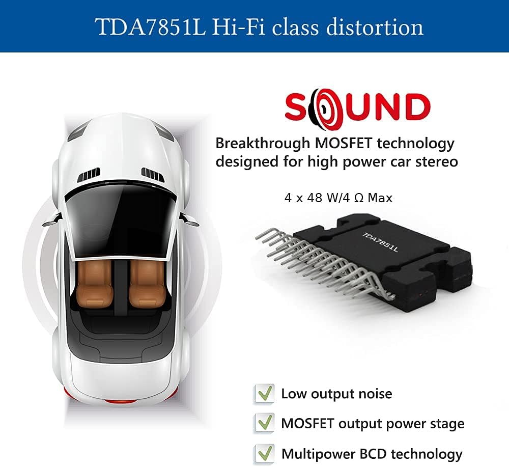7'' Touch Screen Car Stereo with Wireless Carplay, Android Auto, Back Cam H9505