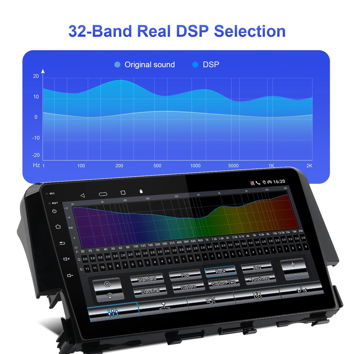 9 Inch Touchscreen Double Din Car Stereo with Wireless Carplay Android Auto Backup Camera R860744