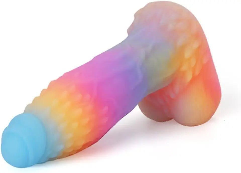 Large Glow in The Dark Silicone Dildo with Suction Cup A2607