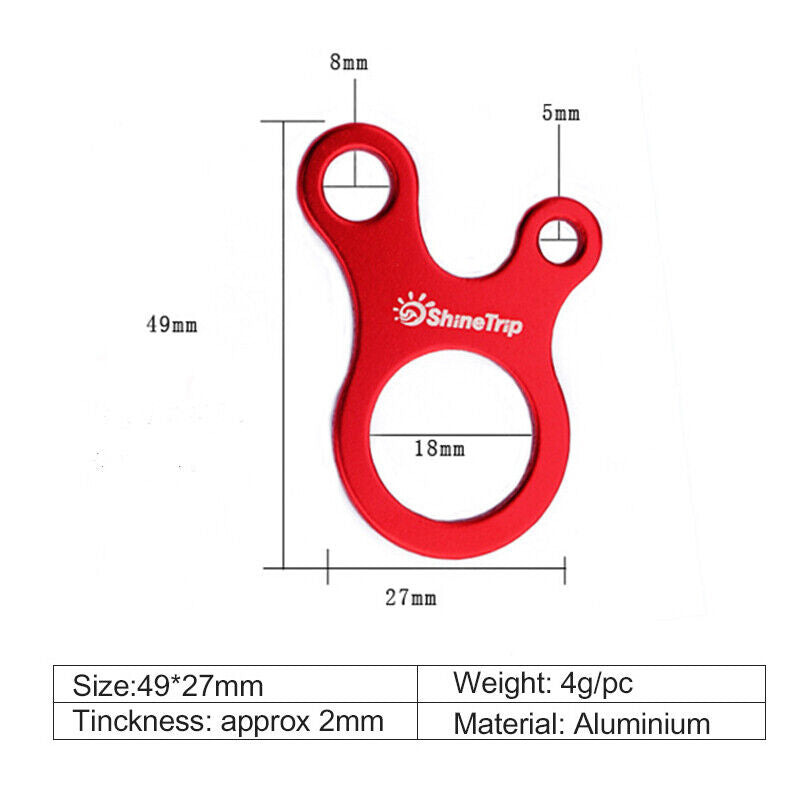 3 Hole Aluminium Alloy Tent Tensioner Cords G9589