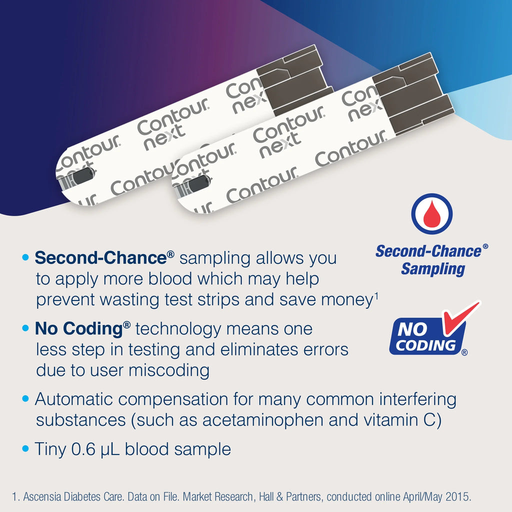 Contour Next Blood Glucose Test Strips, 100 Ct V453638