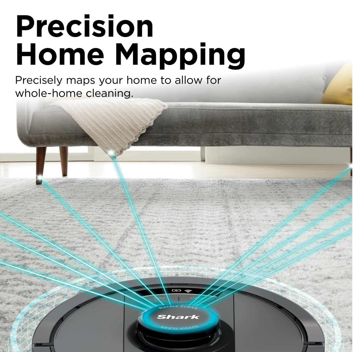 Bagless Robot Vacuum & Mop with Home Mapping F96075