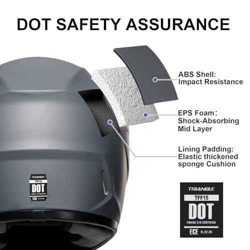 Full Face Motorcycle Helmet with Tinted and Clear Visor R117