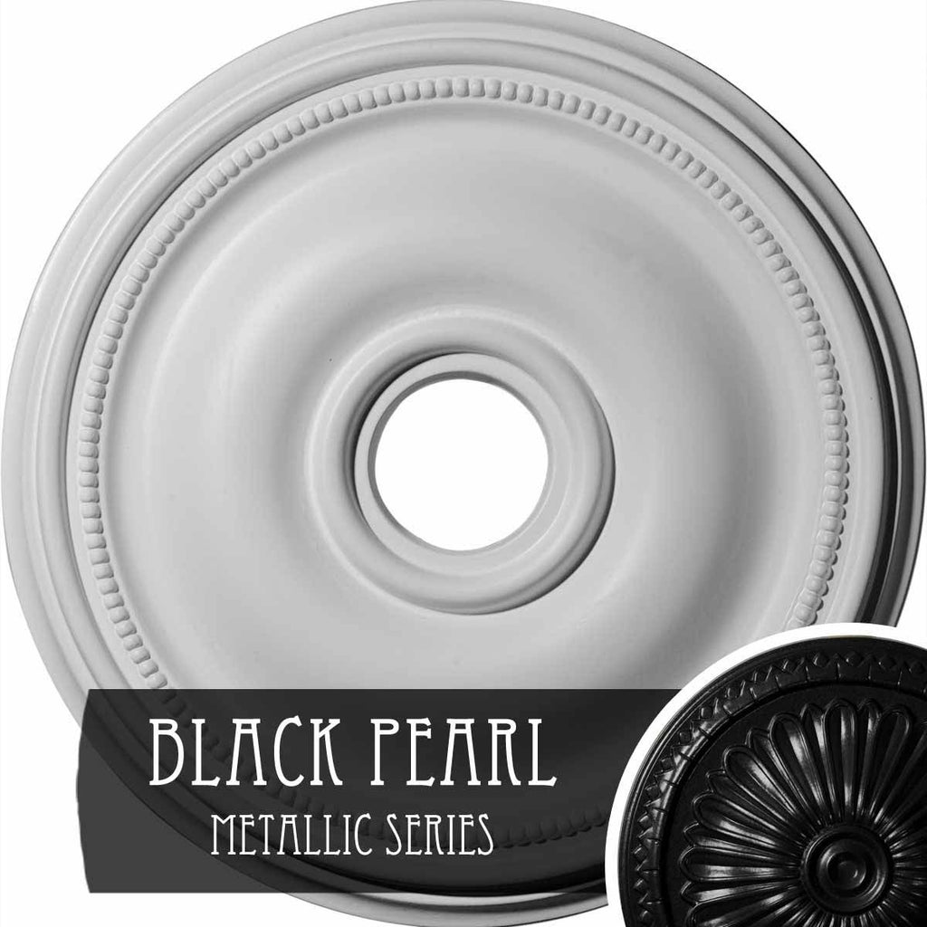 Black Pearl Hand-Painted Ceiling Medallion C2950