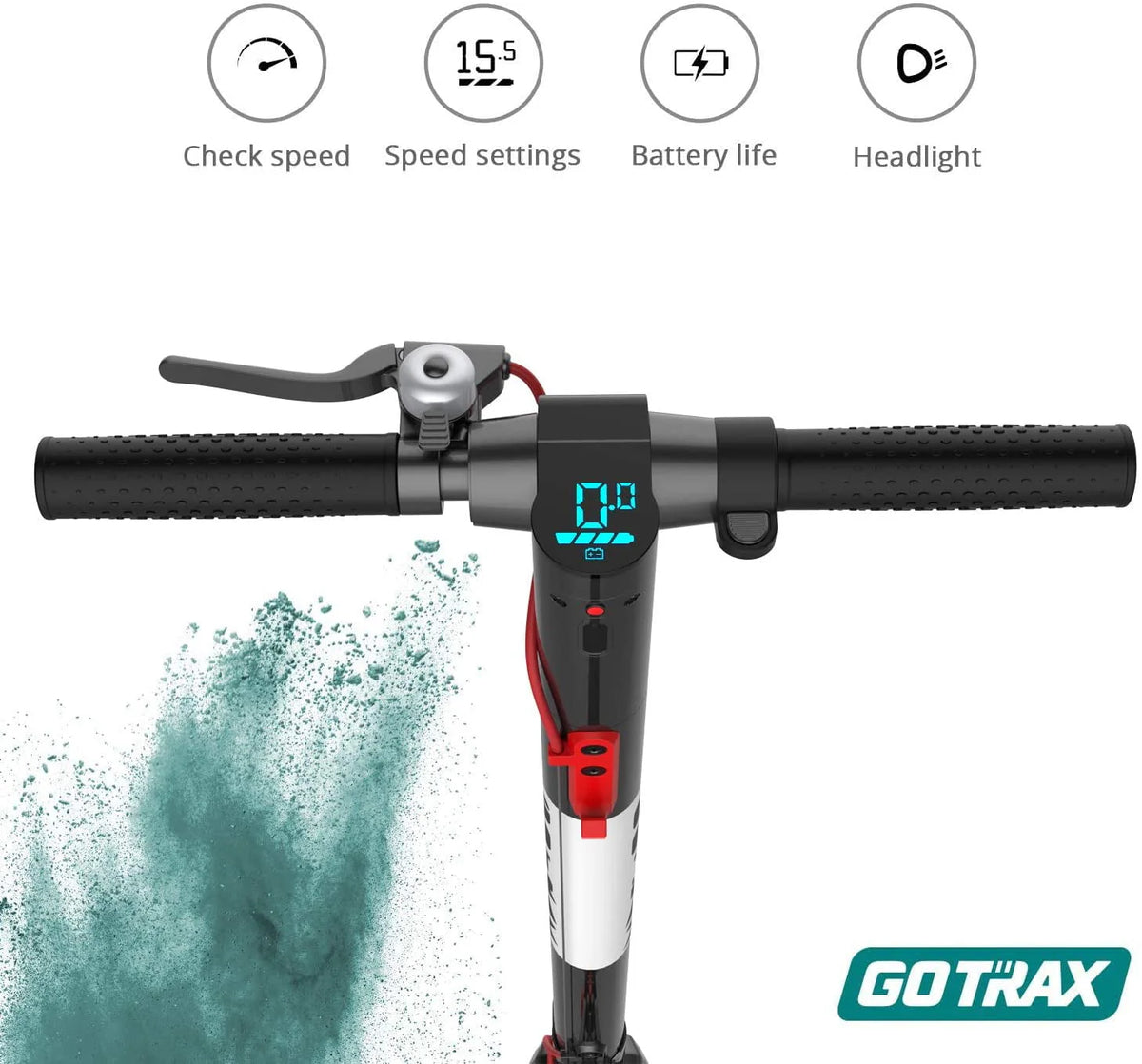 Black 300W 8.5 Tires Foldable Electric Scooter U357465
