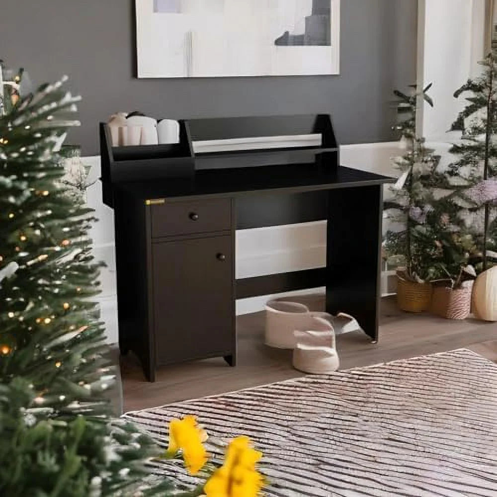 Computer Desk with Hutch and Drawers Wood Office Desk with Shelf G8286