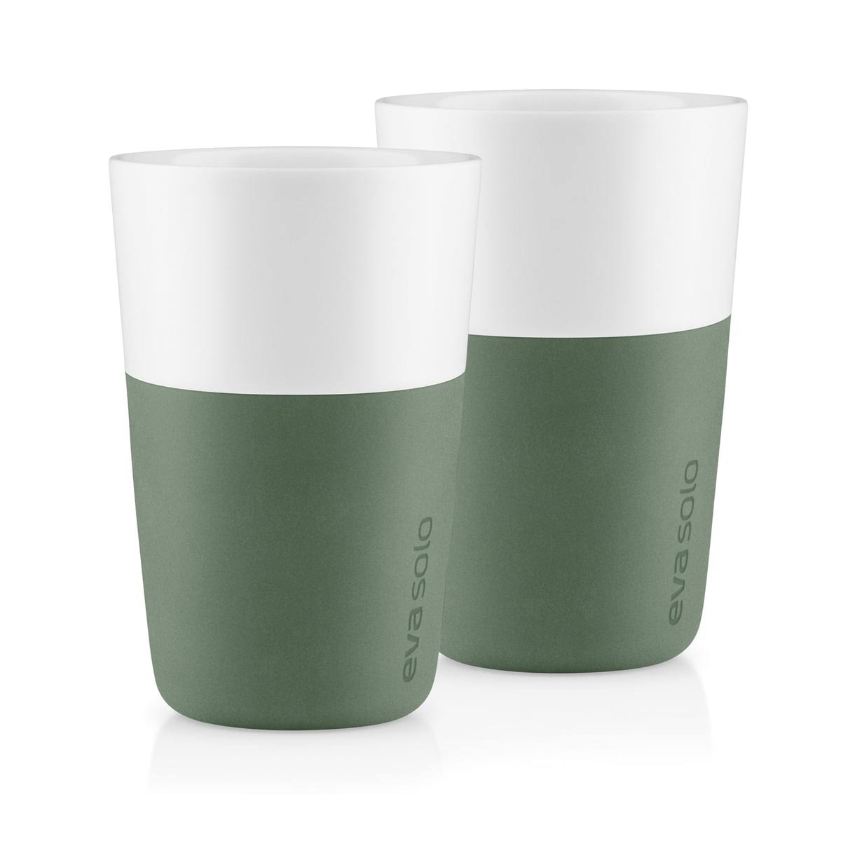 Cactus Green Caffé Latte Mug Set of 2 Q815