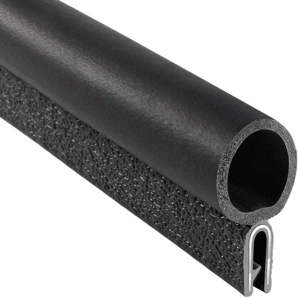 PVC Plastic Trim Seal with EPDM Rubber Seal, 25 ft Length P636385