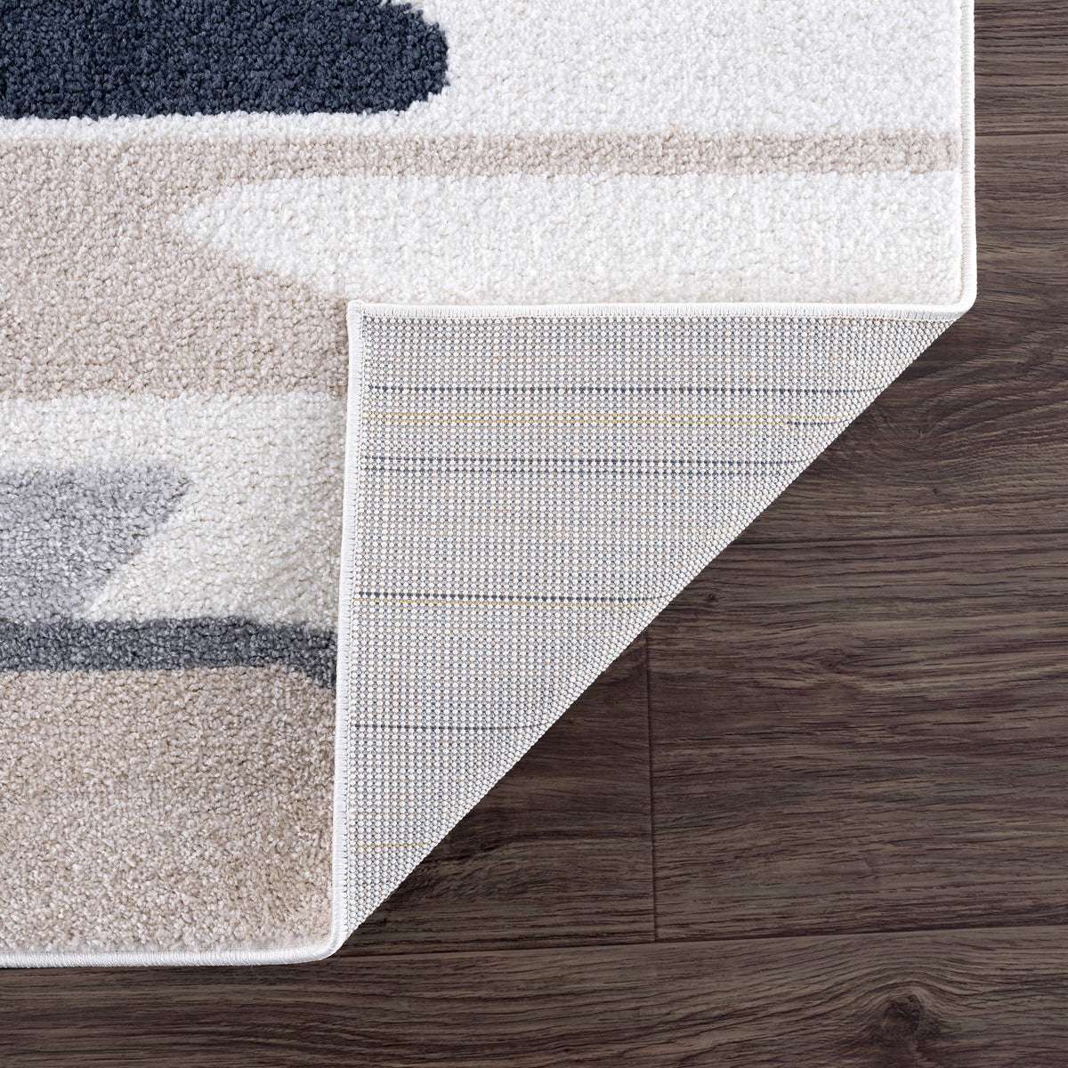 Cream Grey 6 x 9 Area Rug R92916
