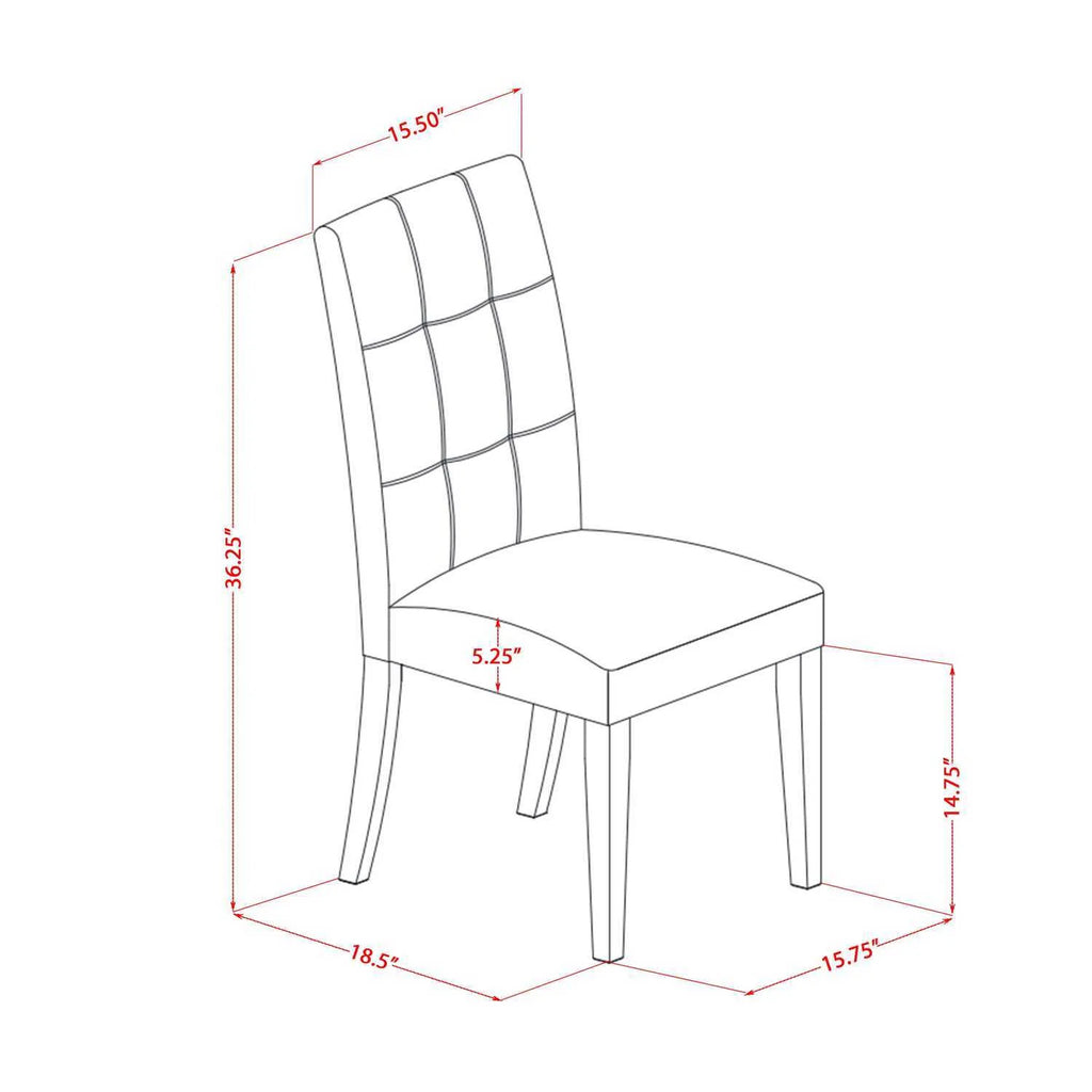 5 Piece Oval Dining Room Set with 4 Chairs Oak U16450